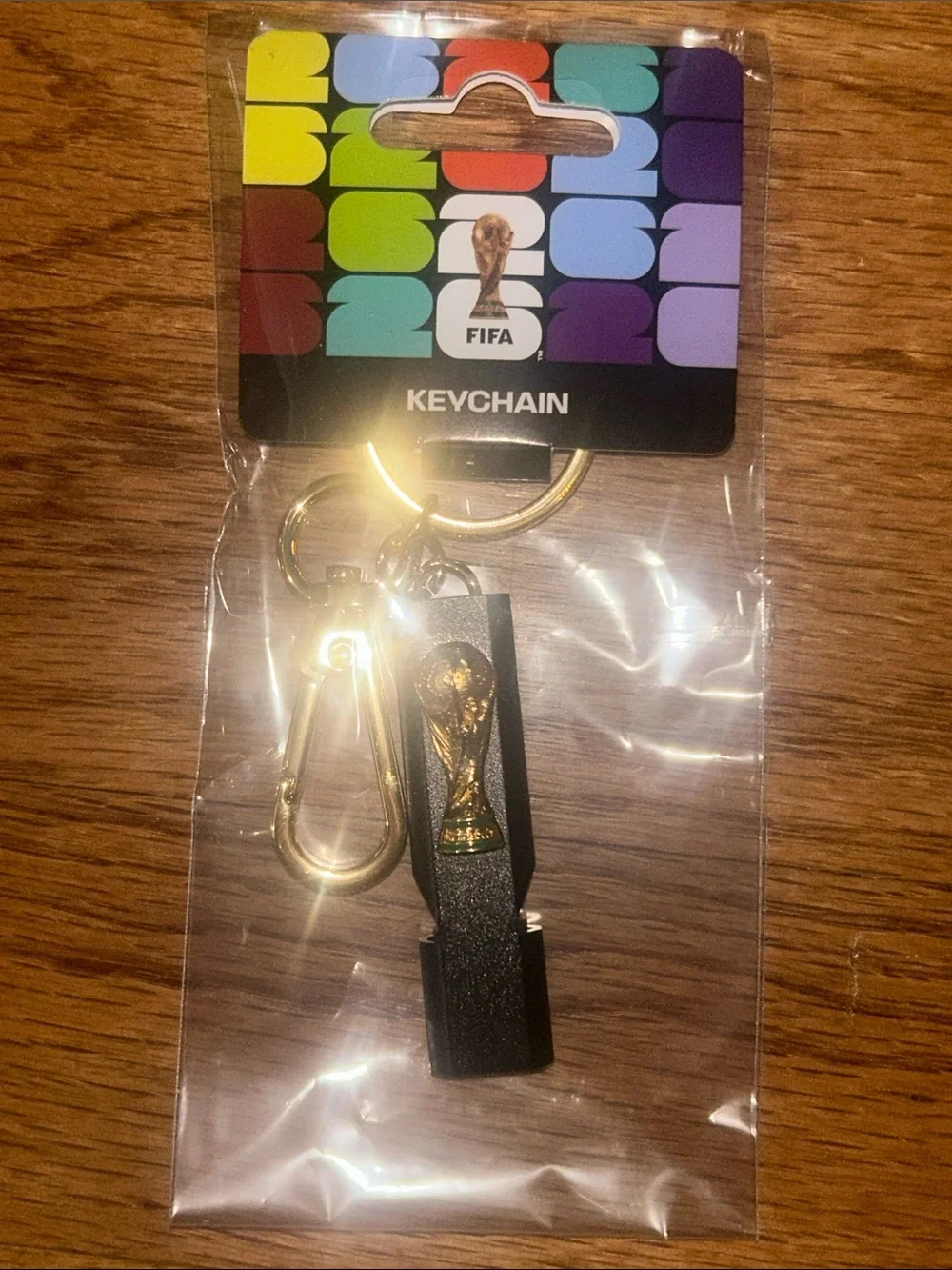 FIFA 2026 Black & Gold Safety Whistle Keychain NWT